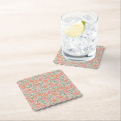  Steampunk Old Lock Key Red Poppy Kartonnen Onderzetters (Insitu)