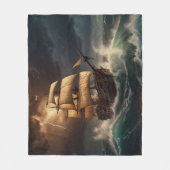 Steampunk Onderwaterboot Fleece Deken (Voorkant)