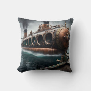 Steampunk Onderwaterboot Kussen