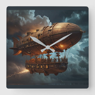 Steampunk Onderwaterboot Vierkante Klok
