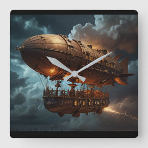 Steampunk Onderwaterboot Vierkante Klok