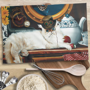 Steampunk Onderzeeër Kat Thee Theedoek