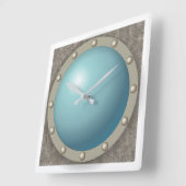 Steampunk-onderzeehaven Vierkante Klok (Hoek)