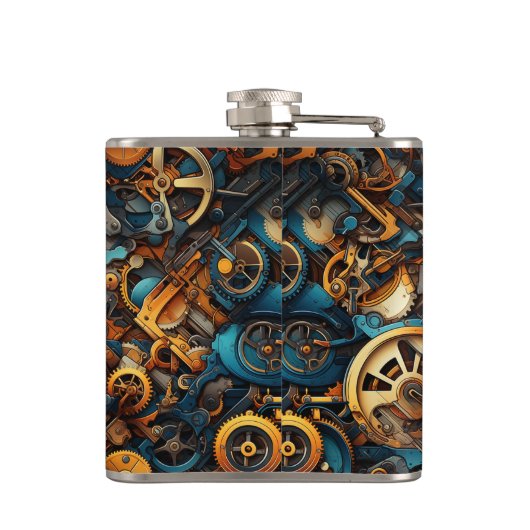 Steampunk-ontwerp Heupfles (Achterkant)
