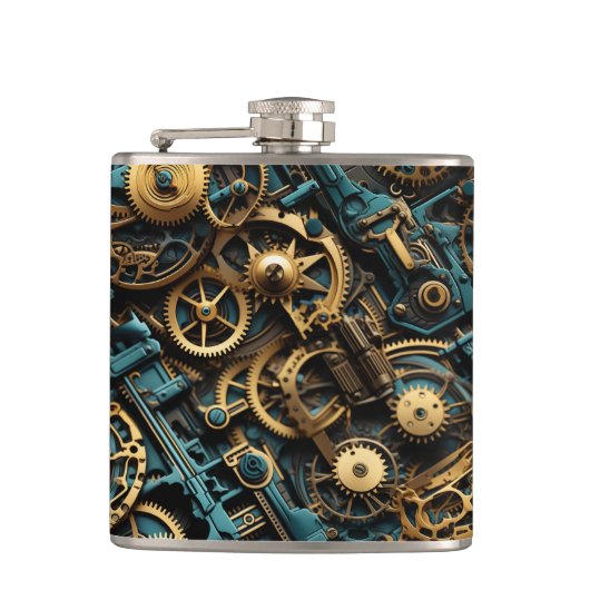 Steampunk-ontwerp Heupfles (Voorkant)