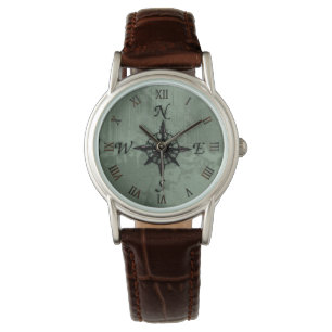 Steampunk - ontwerp van het oude Compass-Roos Horloge