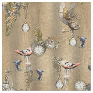 Steampunk op de olievlek van Gold Tan Stof