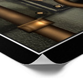 Steampunk op het hart poster (Hoek)