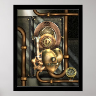 Steampunk op het hart poster