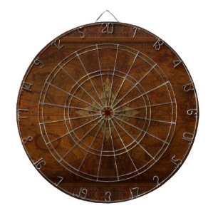 Steampunk Oude Wereldkaart & Compass Roos Design Dartbord