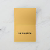 Steampunk  ouderwetse koperklokwerk bedankkaart (Binnen)