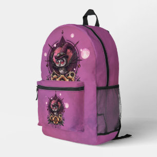 Steampunk Owl: de bewaker van geheimen. Bedrukte Rugzak