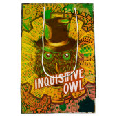 Steampunk Owl Medium Cadeauzakje (Achterkant)
