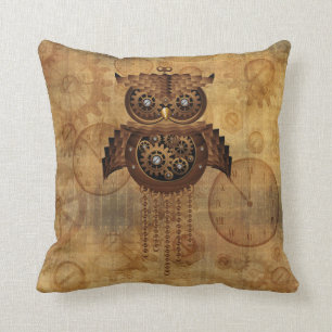 Steampunk Owl  Stijlkussens Kussen