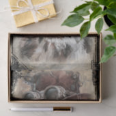 Steampunk Owl Tissuepapier (Geschenk)
