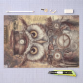 Steampunk Owl Tissuepapier (Craft)