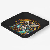 Steampunk paashaas papieren bordje (Gebogen)