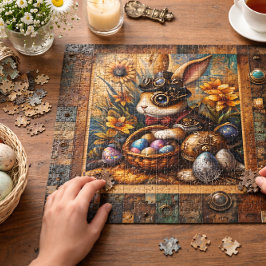 Steampunk Paaskonijn Legpuzzel