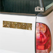 Steampunk-paneel - Tandwielen en pijpen - messing Bumpersticker (Op Truck)