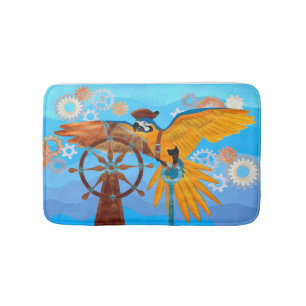 Steampunk Parrot Badmat