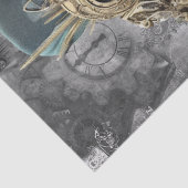 Steampunk Parrot Tissuepapier (Detail)