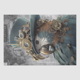 Steampunk Parrot Tissuepapier