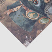 Steampunk Parrot Tissuepapier (Detail)
