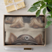 Steampunk Paws: De Yorkshire Terrier Decoupage Tissuepapier (Geschenk)