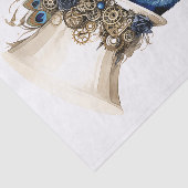 Steampunk Peacock in een Pet Decoupage L 135 Tissuepapier (Detail)