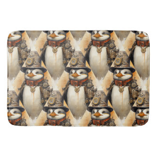 Steampunk Penguin 1 Patroon Badmat