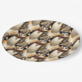 Steampunk Penguin 1 Patroon Papieren Bordje (Gekanteld)