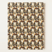 Steampunk Penguin 1 Patroon Planner (Achterkant)