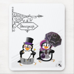 Steampunk Penguin Mousepad Muismat