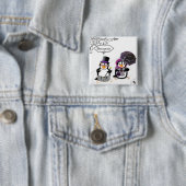 Steampunk Penguins Button (In situ)