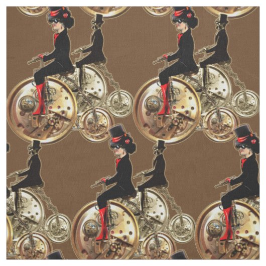 Steampunk pennyfarthing cosplay tijdreizen stof (Swatch)