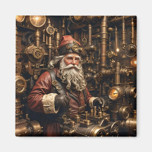 Steampunk Père Noël Magnet