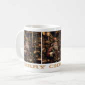 Steampunk Père Noël Mug (Devant gauche)