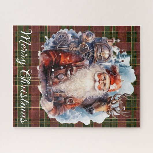 Steampunk Père Noël Puzzle (Horizontal)
