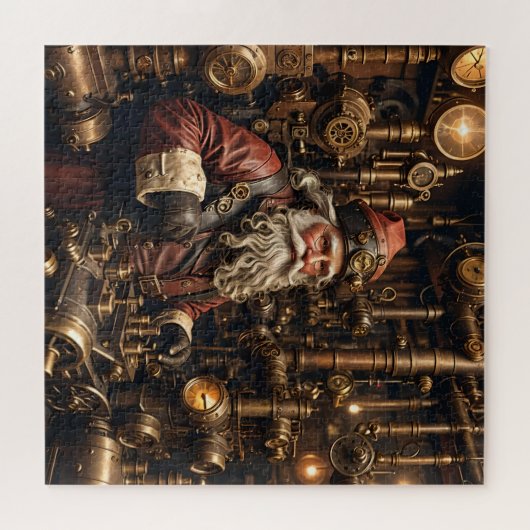 Steampunk Père Noël Puzzle (Horizontal)