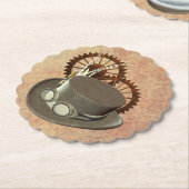 Steampunk-Pet en -tandwielen Kartonnen Onderzetters (Gekanteld)