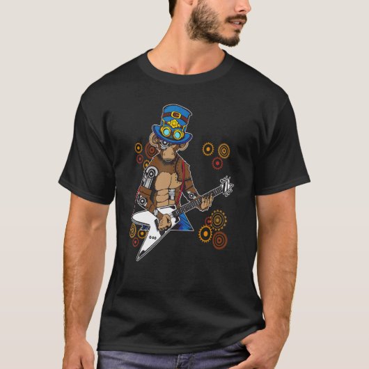 Steampunk Pet Mechanische Retro Kijk Steampunk Gor T-shirt (Voorkant)