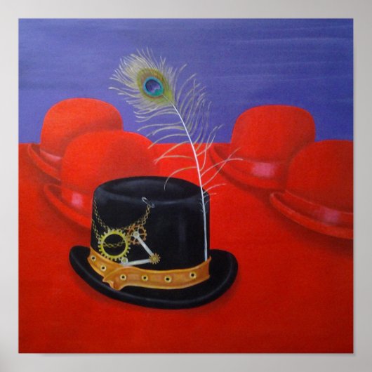 Steampunk Petten Poster (Voorkant)