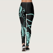 Steampunk Phage vs. Bacteria Leggings (Achterkant)