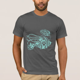 Steampunk Phage vs. Bacteria T-shirt