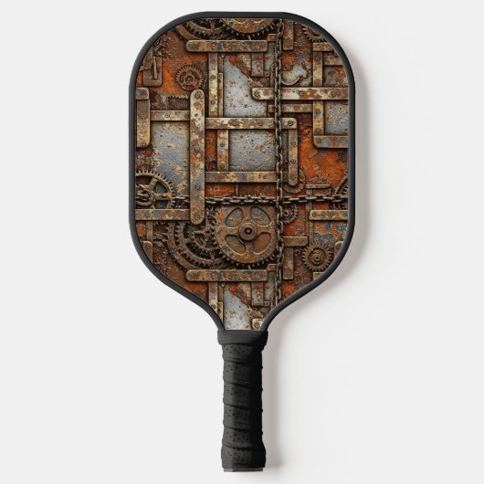 Steampunk Pickleball Paddle (Voorkant)