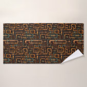 Steampunk pijpen patroon badhanddoek (Badhanddoek)