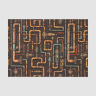 Steampunk pijpen patroon tissuepapier