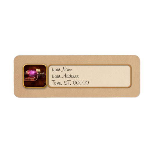 Steampunk - Pistool -De neuralisator Etiket (Voorkant)