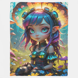 Steampunk Pixie Fleece Deken