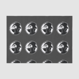 Steampunk Plague Doctor Bird Mask B/W Tissuepapier